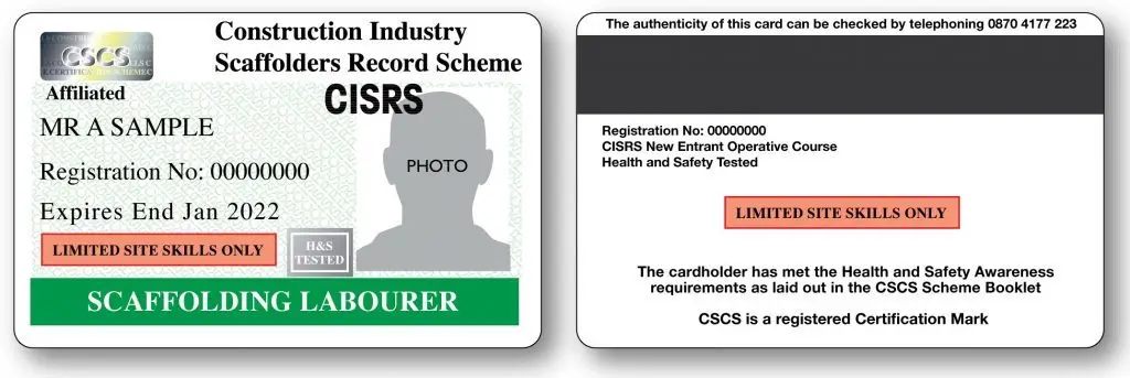 Scaffolding Companies in London - Qualifications
